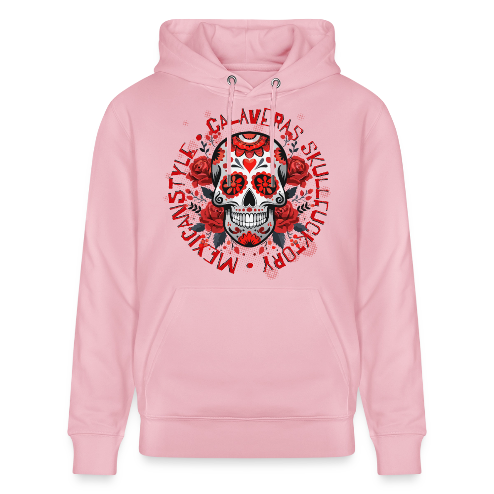 Sugar Skull Rosen Design - Unisex Bio-Hoodie - Hellrosa