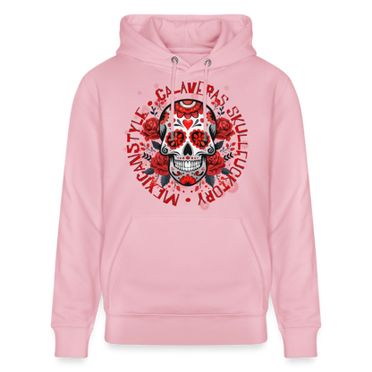 Sugar Skull Rosen Design - Unisex Bio-Hoodie - Hellrosa