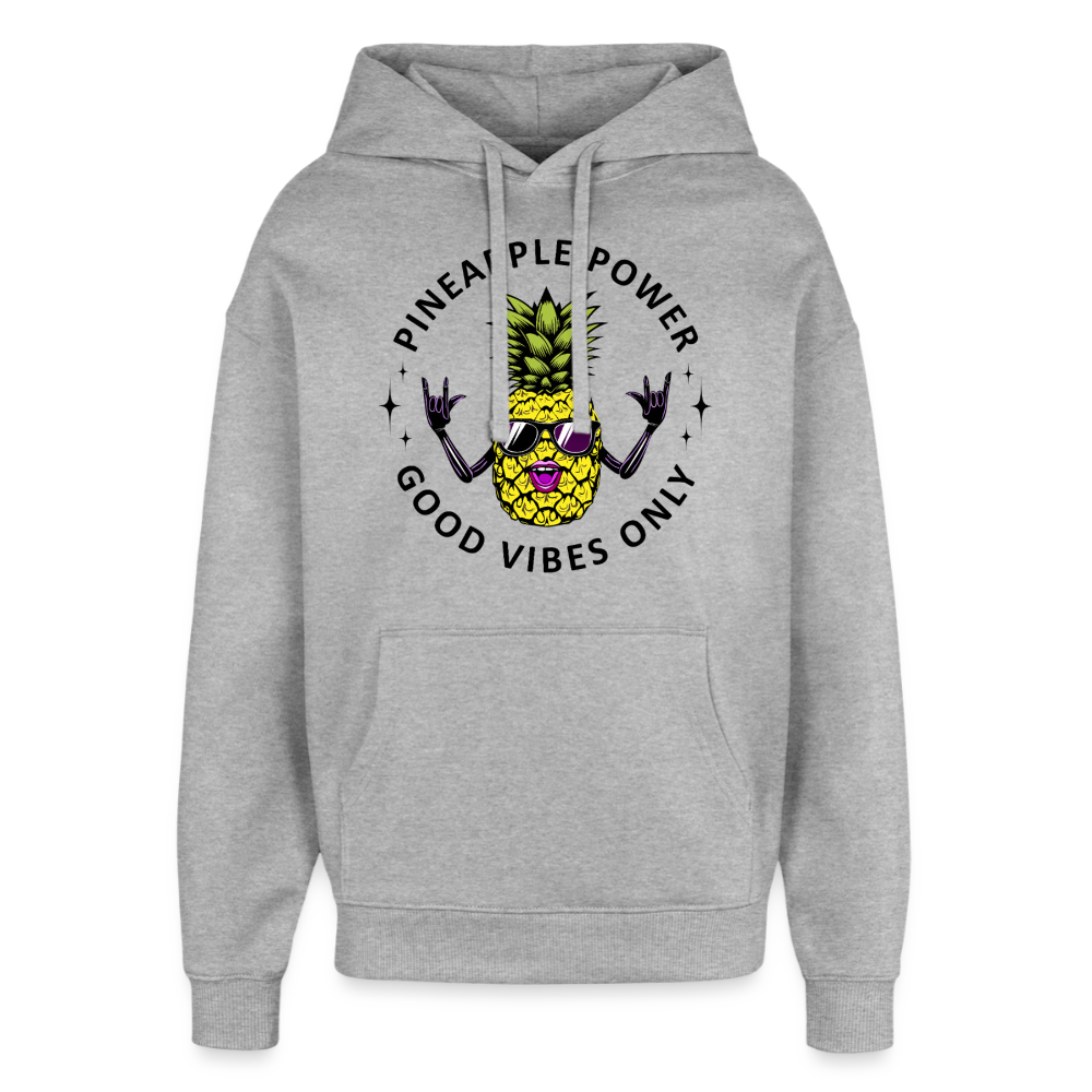 Oversized Unisex Hoodie - Grau meliert