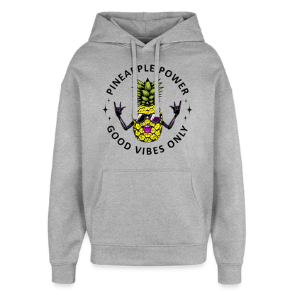Oversized Unisex Hoodie - Grau meliert