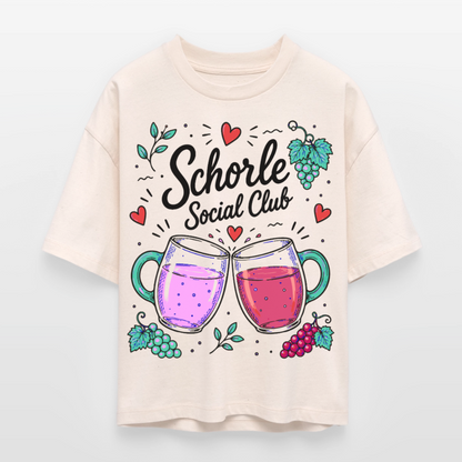 Schorle Social Club – Frauen Boxy Bio-T-Shirt - Natur
