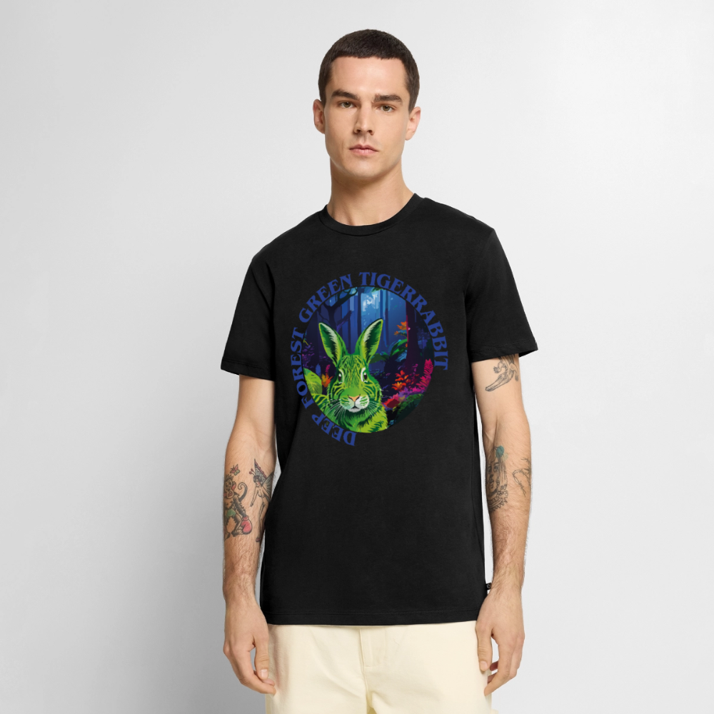 Tiger Rabbit Design – Männer Premium T-Shirt - Schwarz