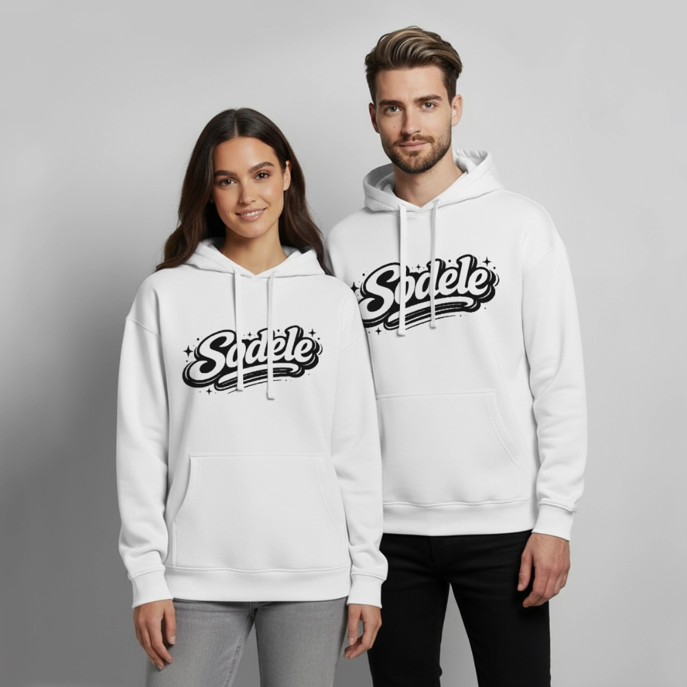 Sodele Design – Oversized Unisex Hoodie - Weiß