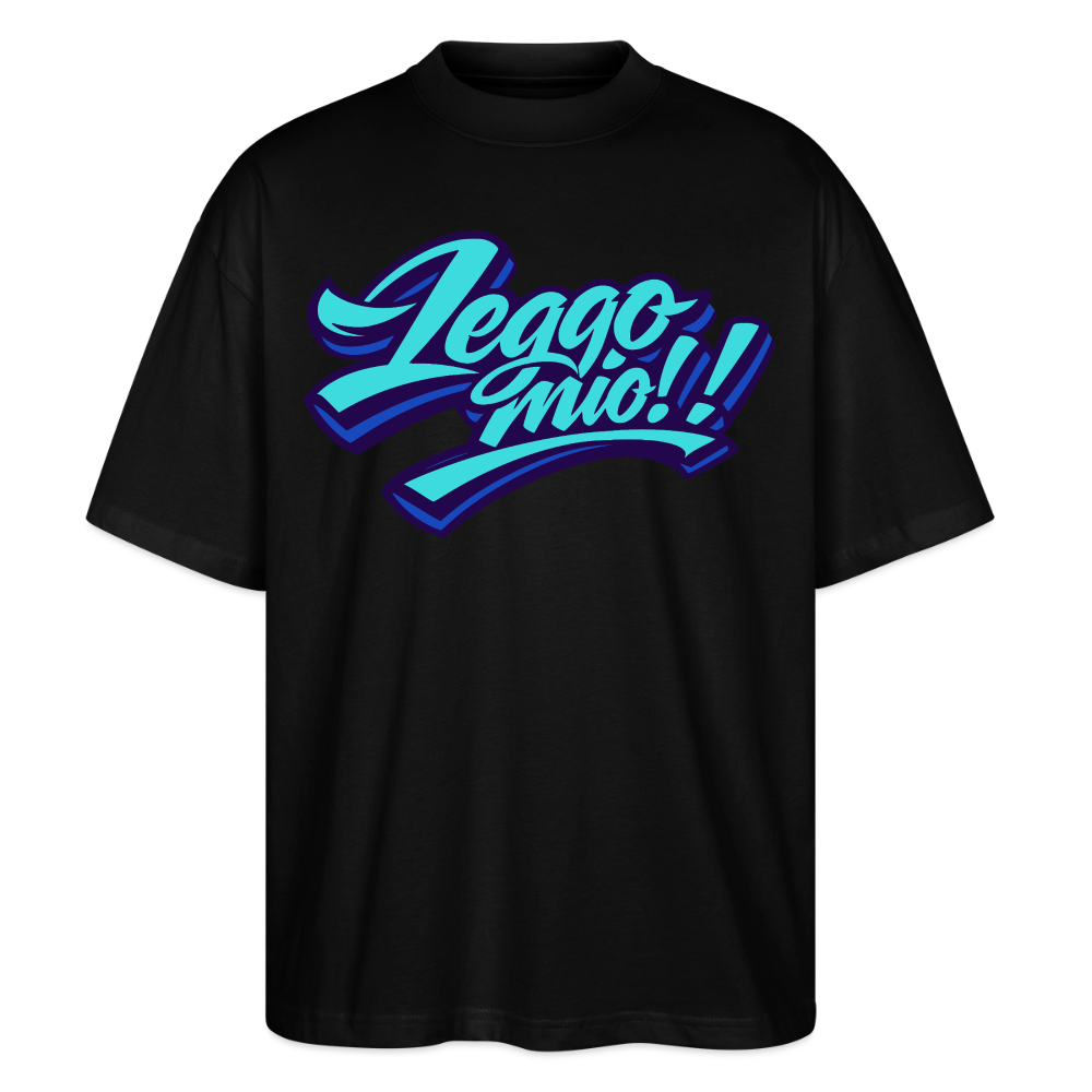 Leggomio Design – Oversized Unisex Bio T-Shirt - Schwarz