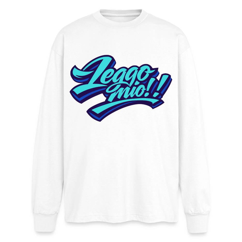 Leggomio Design – Oversized Langarmshirt - Weiß