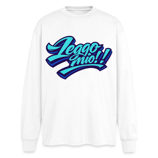 Leggomio Design – Oversized Langarmshirt - Weiß