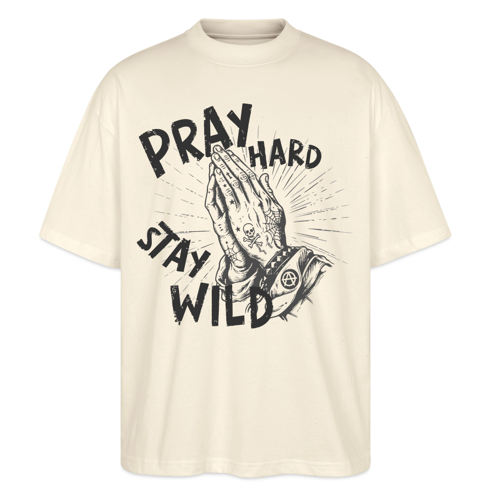 Pray Hard Design – Unisex Bio T-Shirt - Natur