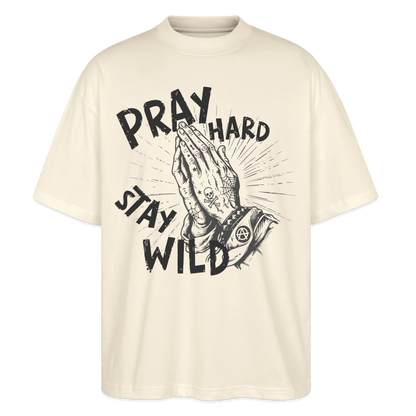 Pray Hard Design – Unisex Bio T-Shirt - Natur
