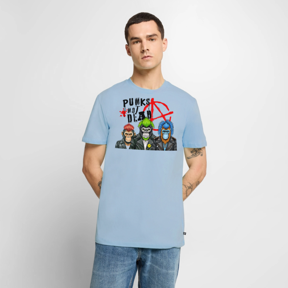 Punks Not Dead Design – Männer Premium T-Shirt - Hellblau