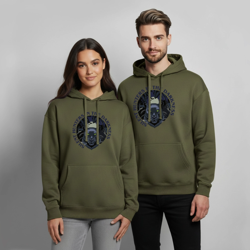 Silent Hunter Design – Oversized Unisex Hoodie - Khaki