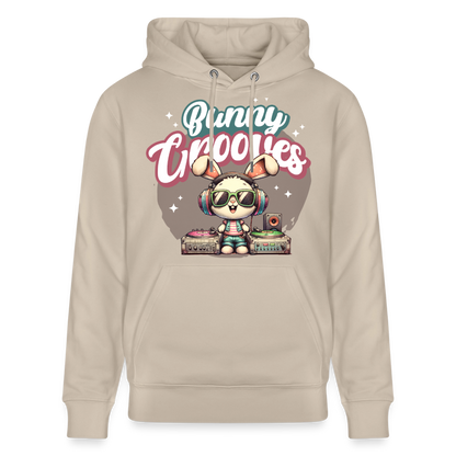 Bunny Grooves Design – Unisex Bio-Hoodie - Beige