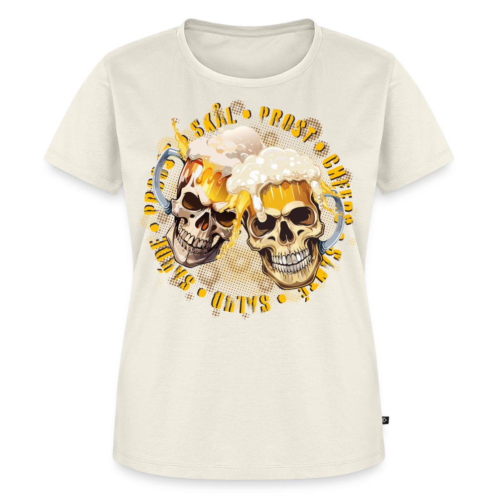 Party Skull Design – Frauen Premium T-Shirt - Naturweiß