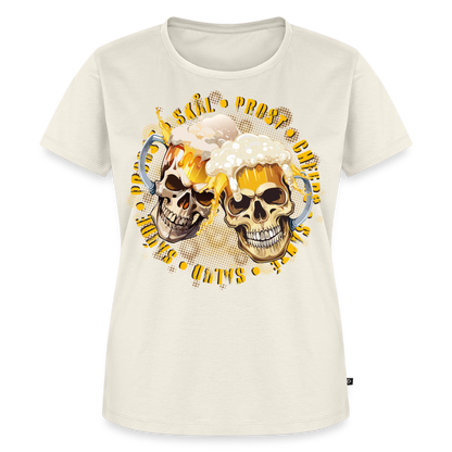 Party Skull Design – Frauen Premium T-Shirt - Naturweiß