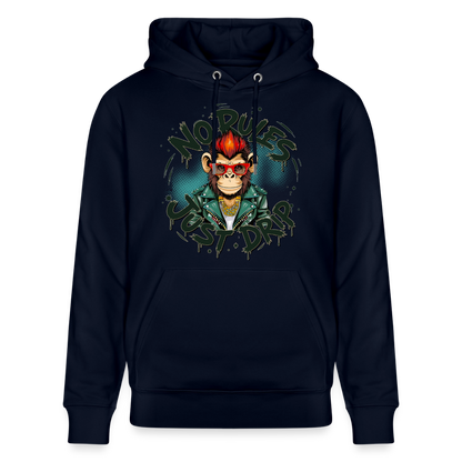 Monkey No Rules Design – Unisex Bio-Hoodie - Navy