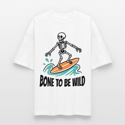 Bone to be Wild Design – Oversized Unisex Bio T-Shirt - Weiß