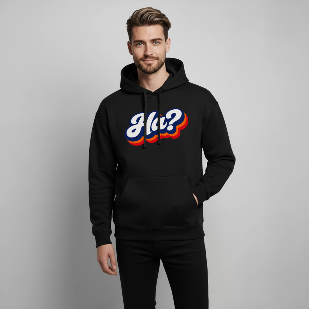 Ha? Design – Oversized Unisex Hoodie - Schwarz