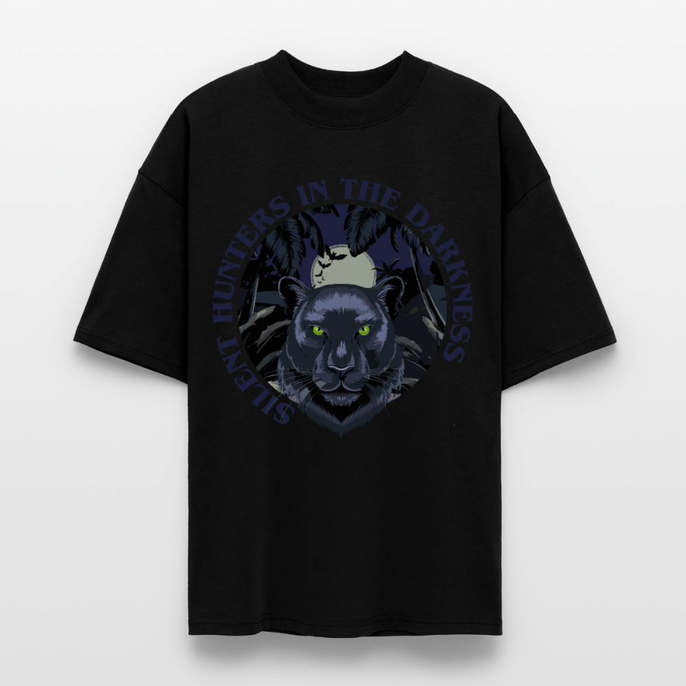 Silent Hunter Design – Oversized Unisex Bio T-Shirt - Schwarz