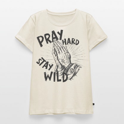 Play Hard – Frauen Premium T-Shirt - Naturweiß