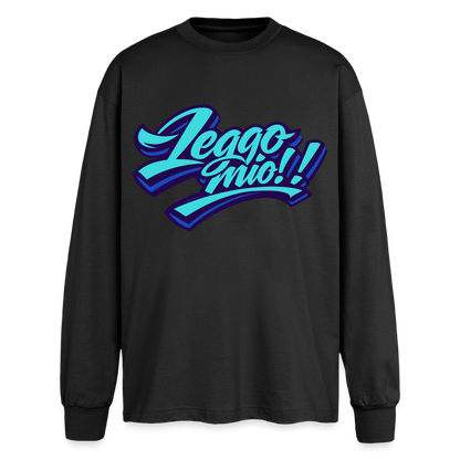 Leggomio Design – Oversized Langarmshirt - Schwarz