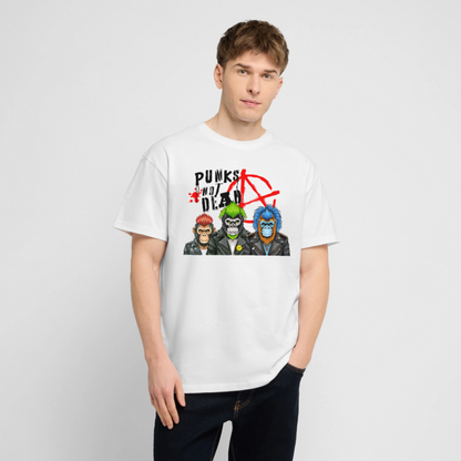 Punks Not Dead Design – Oversized Unisex Bio T-Shirt - Weiß
