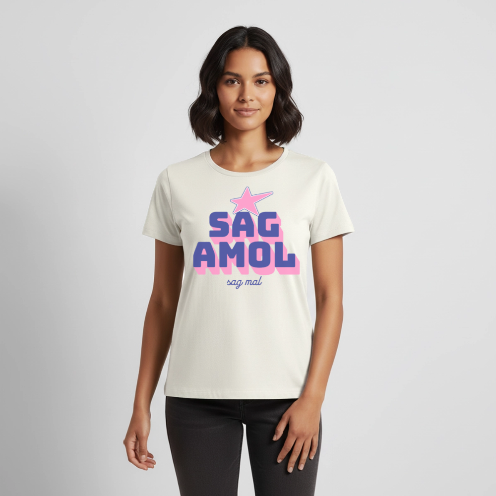 Sagamol Design – Frauen Premium T-Shirt - Naturweiß