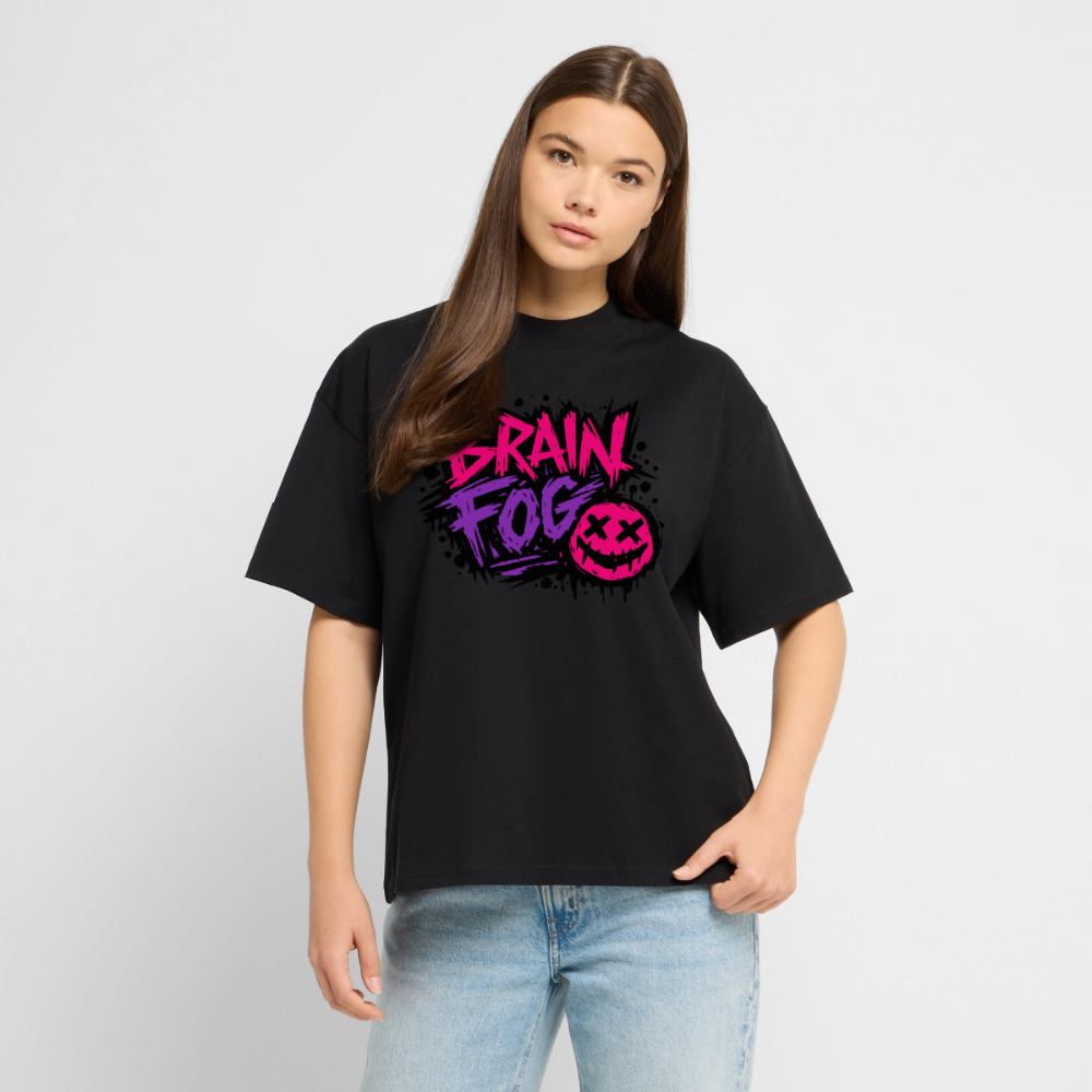 Brain Fog Design – Oversized Unisex Bio T-Shirt - Schwarz