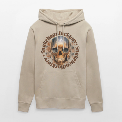 Snake Skull Design – Unisex Bio-Hoodie - Beige