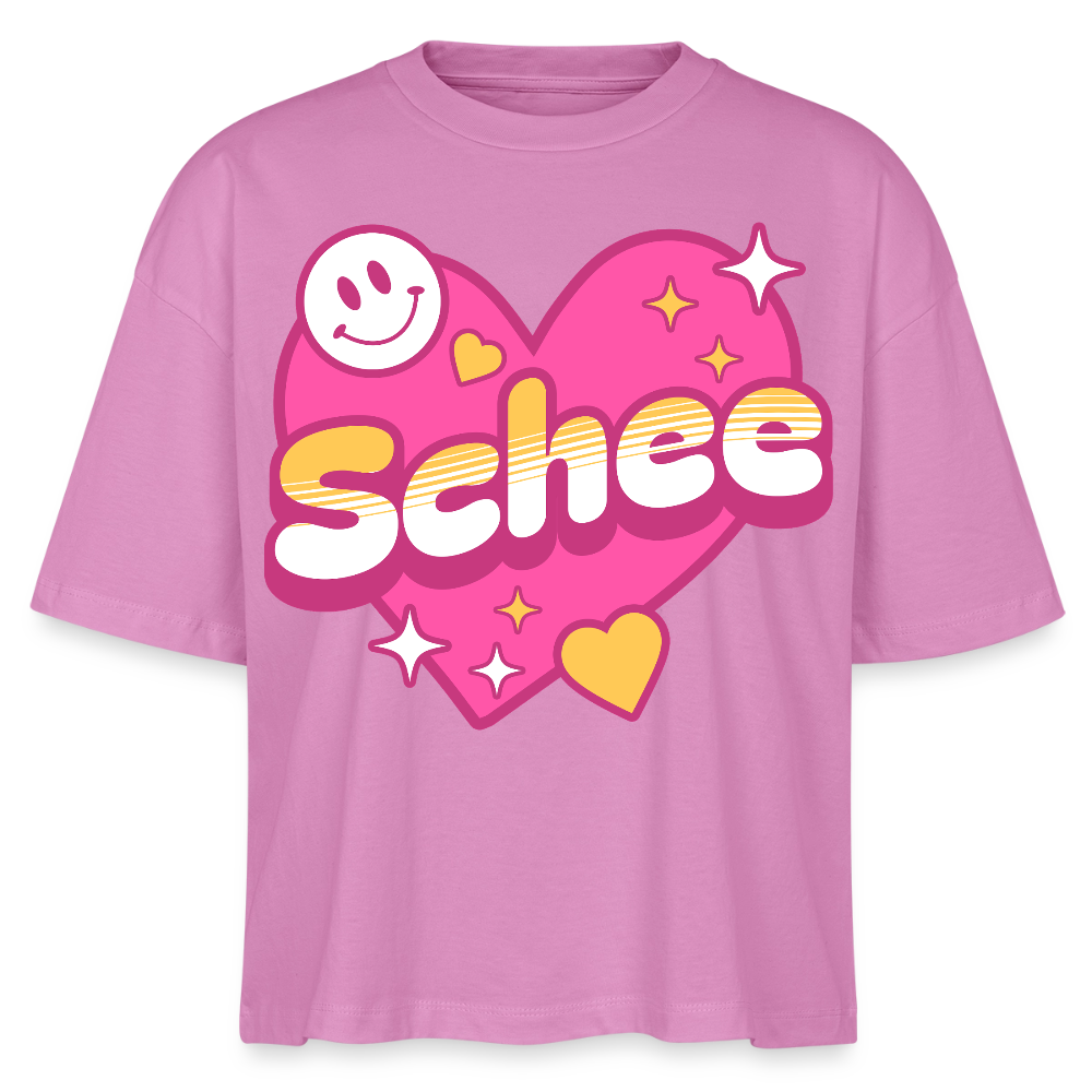 Schnee Design – Frauen Boxy Bio-T-Shirt - Pink