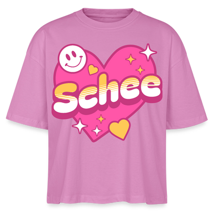 Schnee Design – Frauen Boxy Bio-T-Shirt - Pink