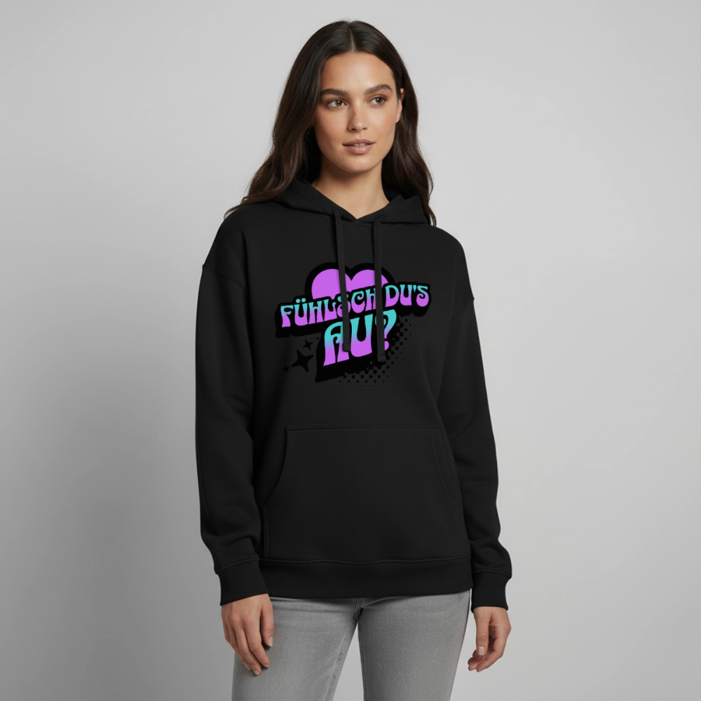 Fühlsch du‘s au Design – Oversized Unisex Hoodie - Schwarz