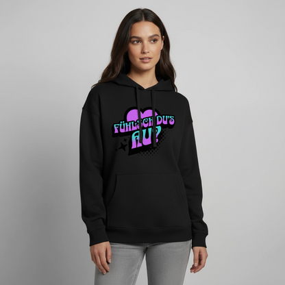 Fühlsch du‘s au Design – Oversized Unisex Hoodie - Schwarz