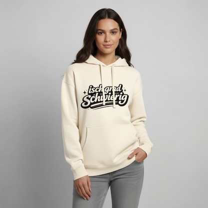 Isch grad schwierig Design – Oversized Unisex Hoodie - Natur