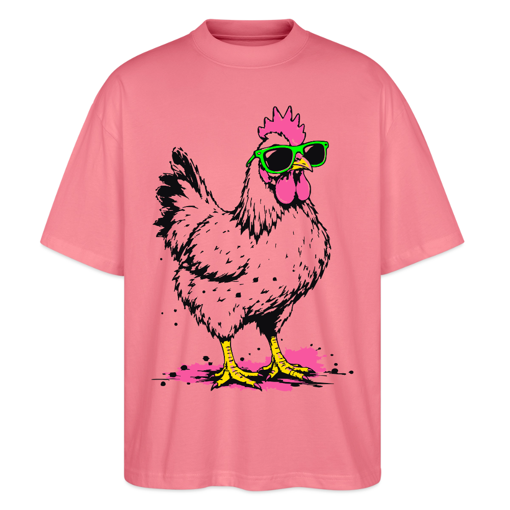 Street Chicken Design – Oversized Unisex Bio T-Shirt - Pink 