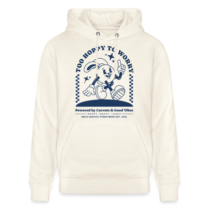 Too Hoppy Too Worry Design – Unisex Bio-Hoodie - Naturweiß 