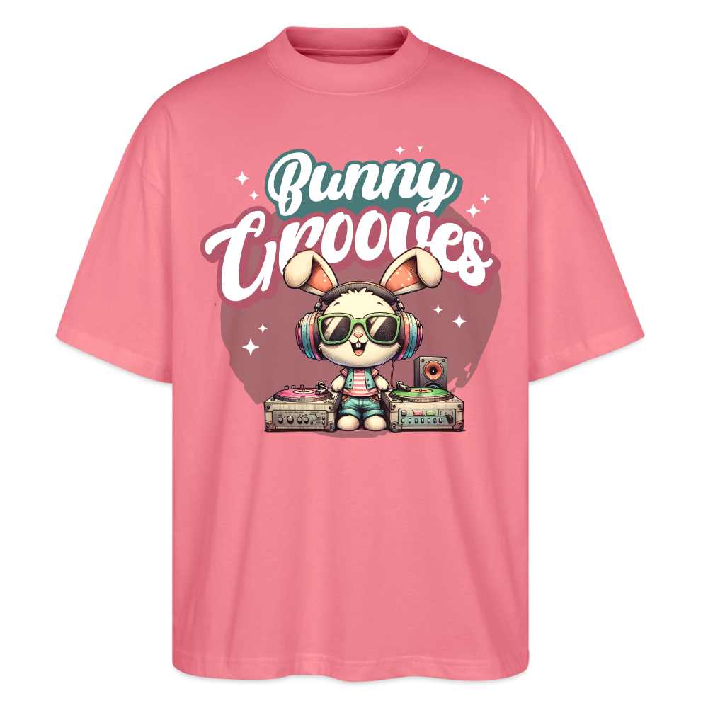 Bunny Groves Design – Oversized Unisex Bio T-Shirt - Pink 
