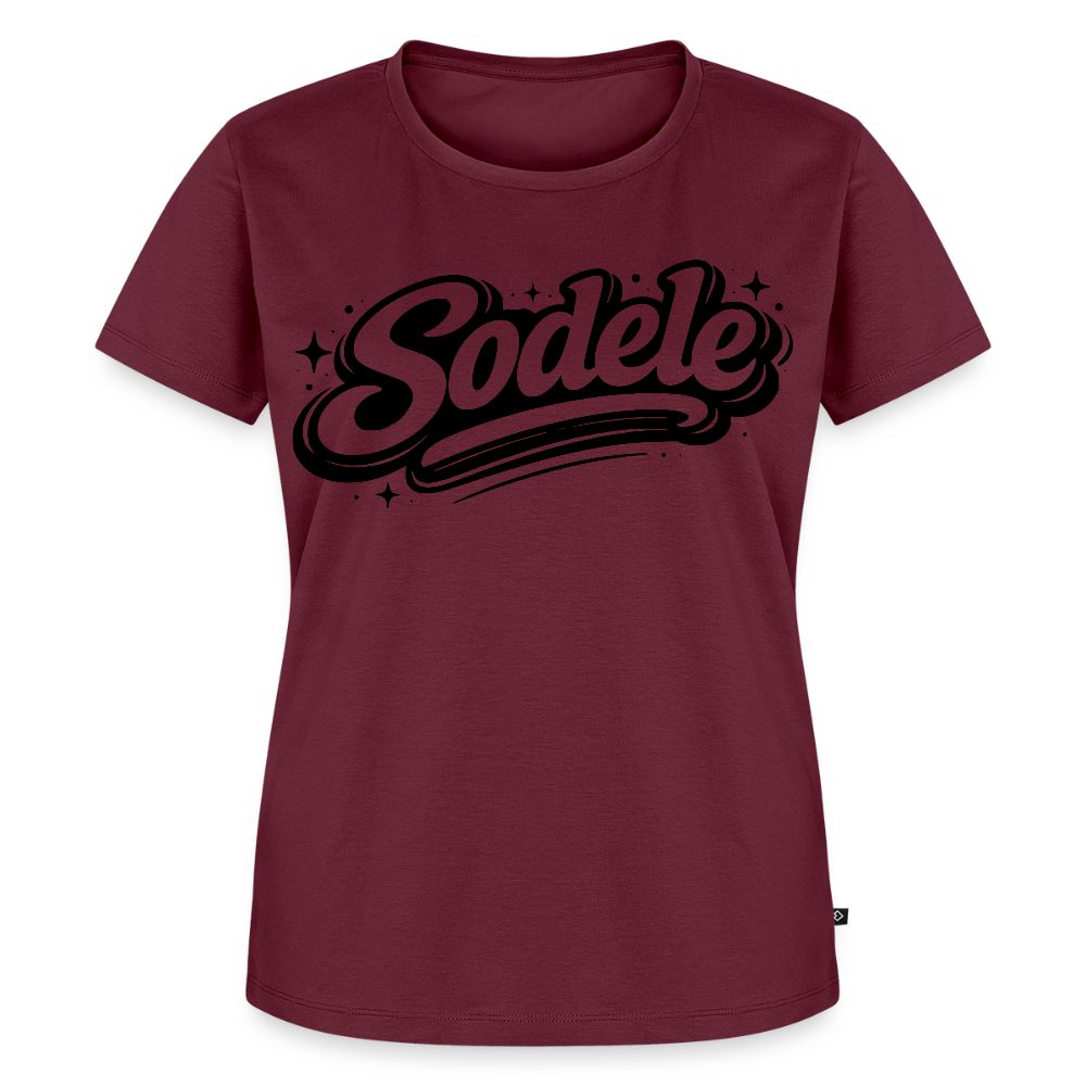 Sudele Design – Frauen Premium T-Shirt - Burgunderrot