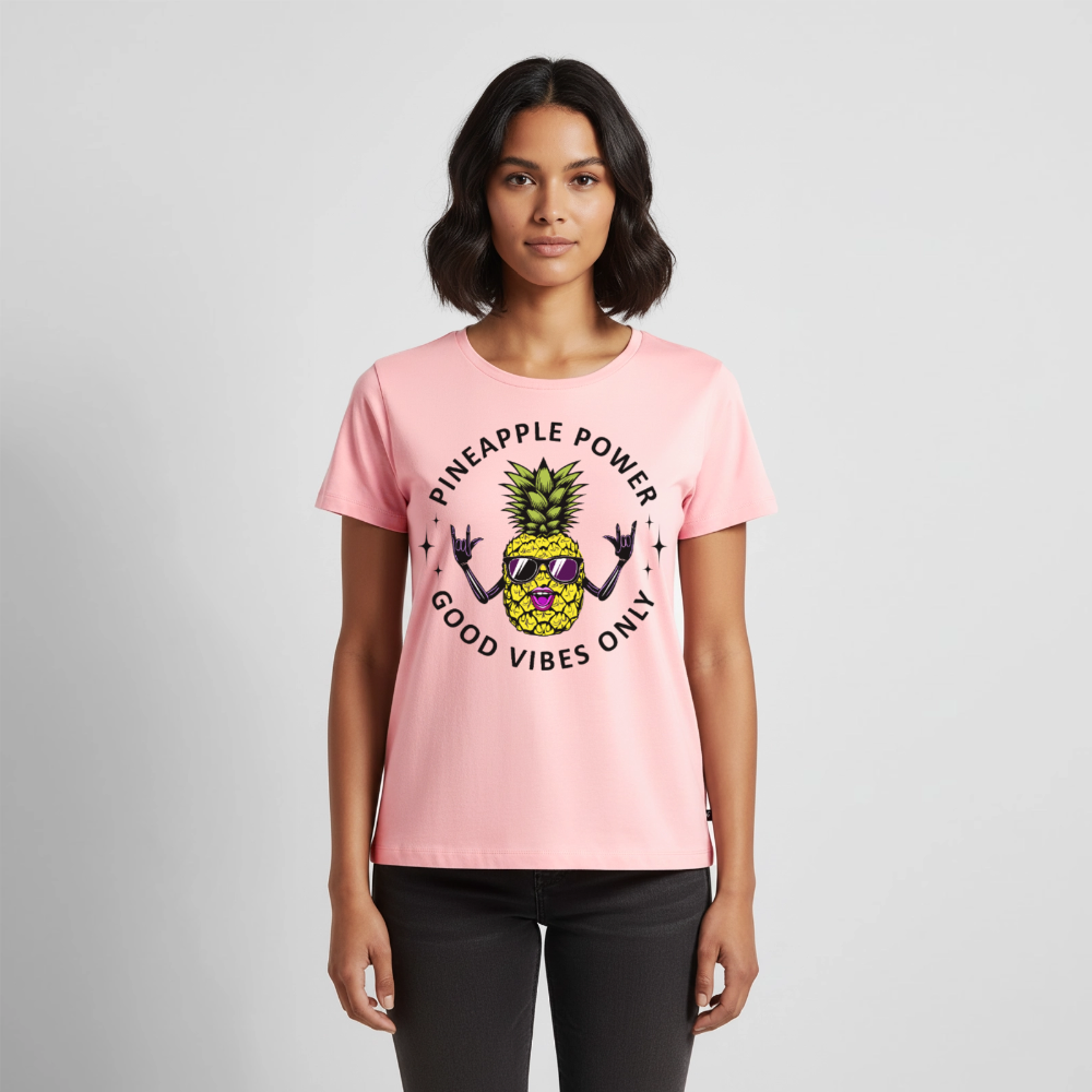 Pineapple Power Design – Frauen Premium T-Shirt - Rosa