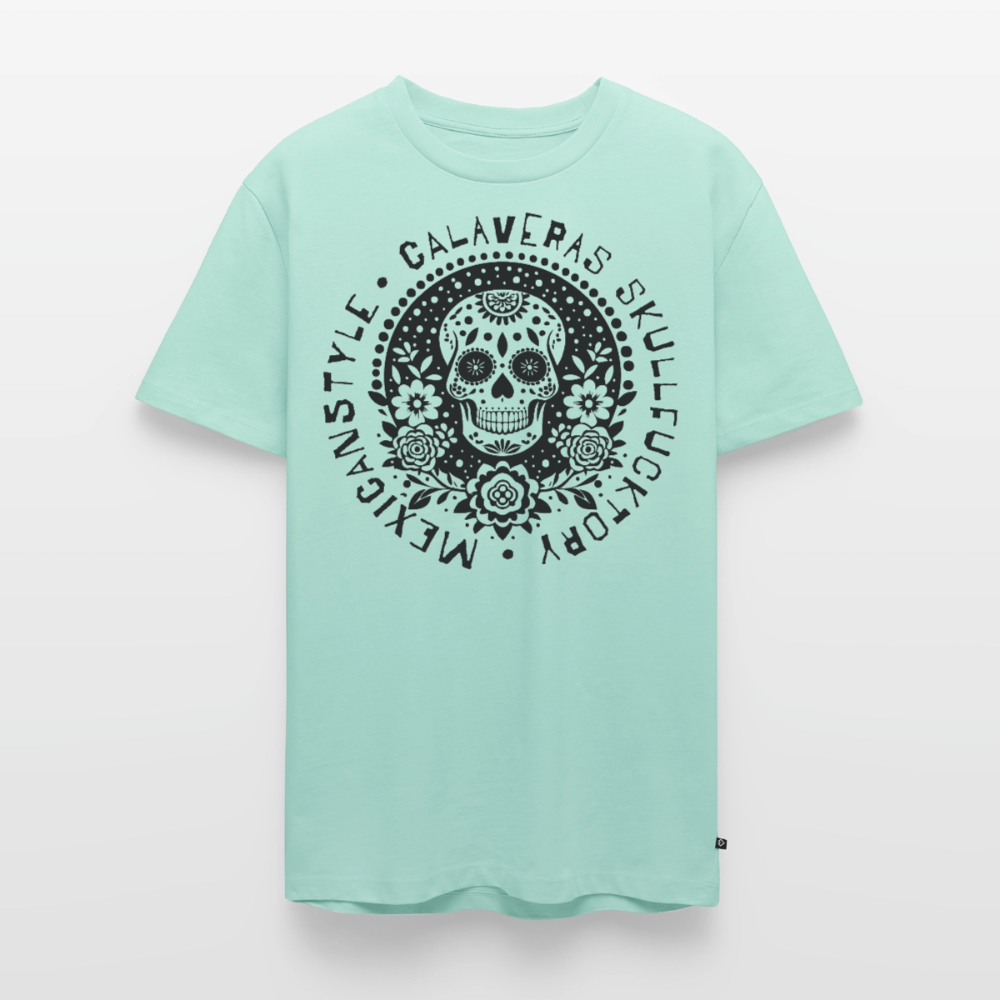 Sugar Skull Black Design - Männer Premium T-Shirt - Mint 