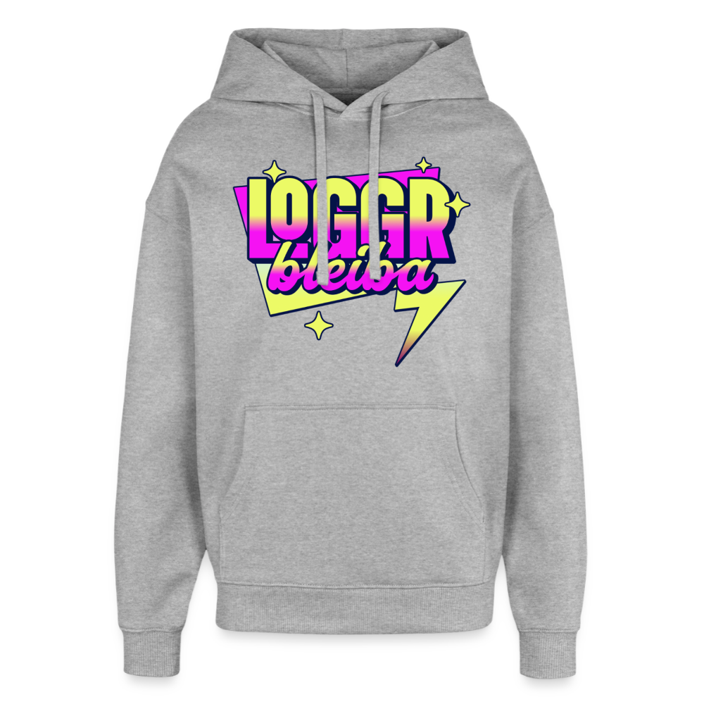 Logger bleb Design – Oversized Unisex Hoodie - Grau meliert