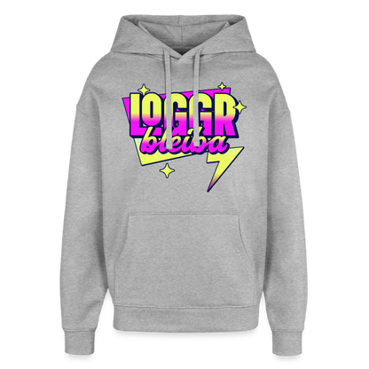 Logger bleb Design – Oversized Unisex Hoodie - Grau meliert