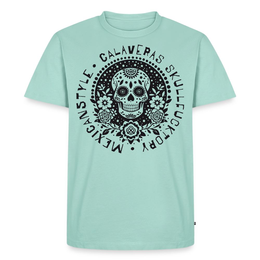 Sugar Skull Black Design - Männer Premium T-Shirt - Mint 