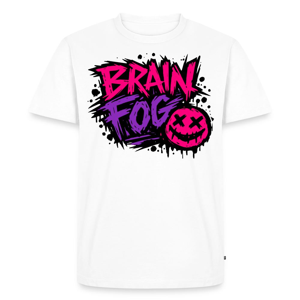 Brain Fog Design – Männer Premium T-Shirt - Weiß