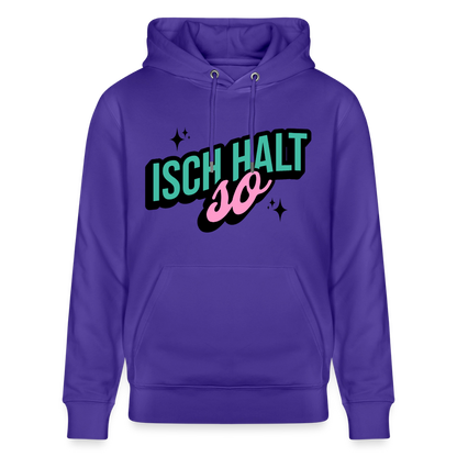 Isch halt so Design – Unisex Bio-Hoodie - Purple Love 