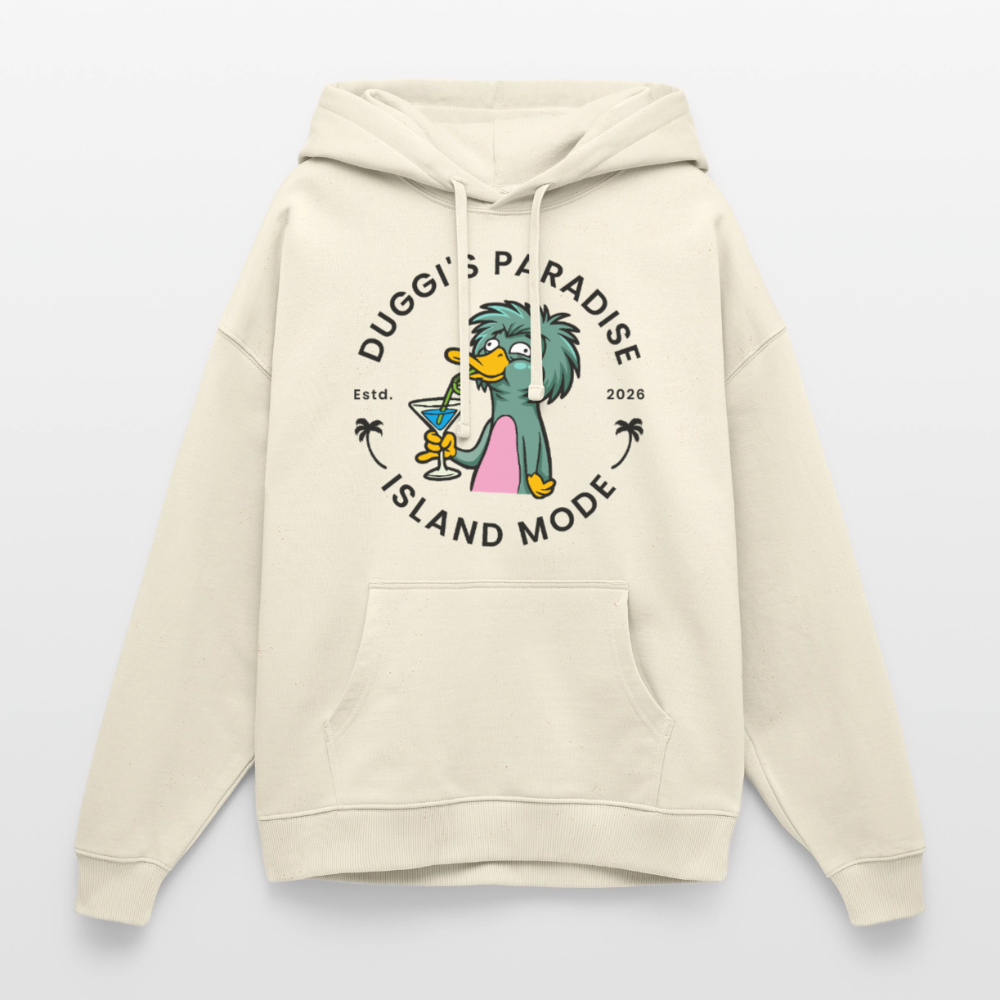 Duggis Paradise Design – Oversized Unisex Hoodie - Natur