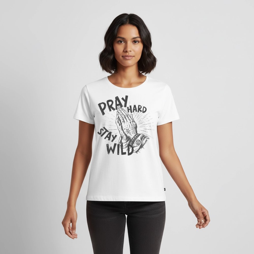 Play Hard – Frauen Premium T-Shirt - Weiß