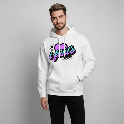 i fühl‘s Design – Oversized Unisex Hoodie - Weiß