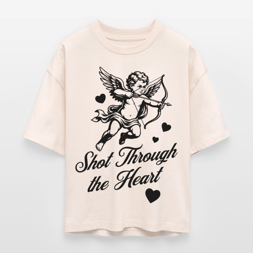 Amor Design – Frauen Boxy Bio-T-Shirt - Natur