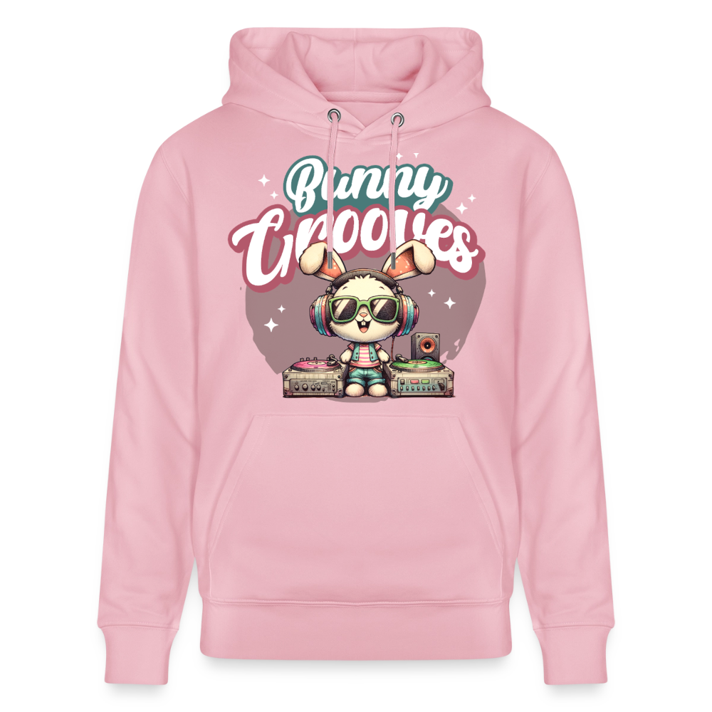 Bunny Grooves Design – Unisex Bio-Hoodie - Hellrosa