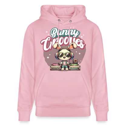 Bunny Grooves Design – Unisex Bio-Hoodie - Hellrosa