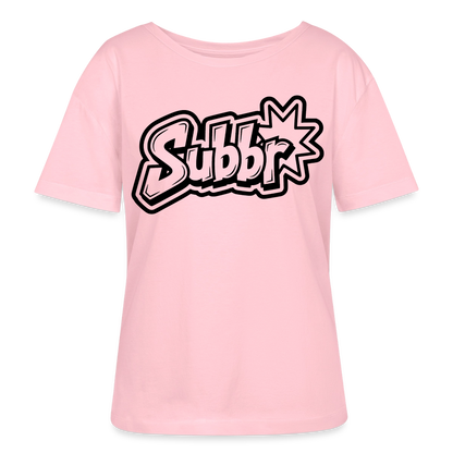 Subbr Design – Rundhals Frauen Bio-T-Shirt - Hellrosa